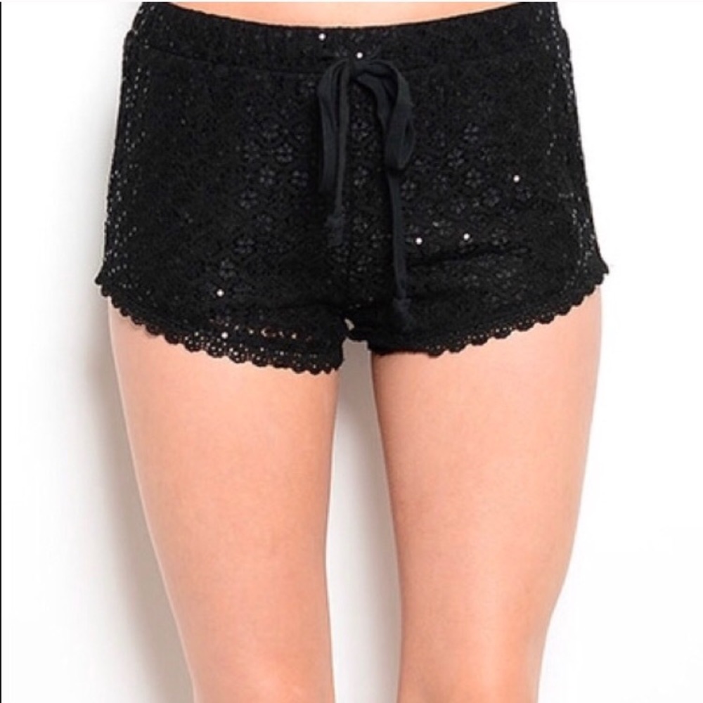sequin shorts